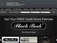 Tablet Screenshot of feslerlincoln.com